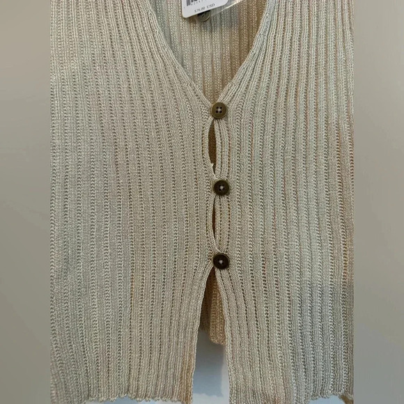 NWT Free People Seascape Sweater Vest size Large - Picture 4 of 6